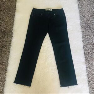 Pink Women’s Cropped Skinny Black Jeans size 4L